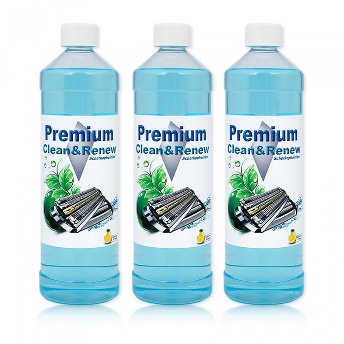 3 Liter Premium Scherkopfreiniger zum Nachfüllen von Braun Clean&Renew  Stationen der Series 3, 5, 7, 9 sowie COOL TEC Serie